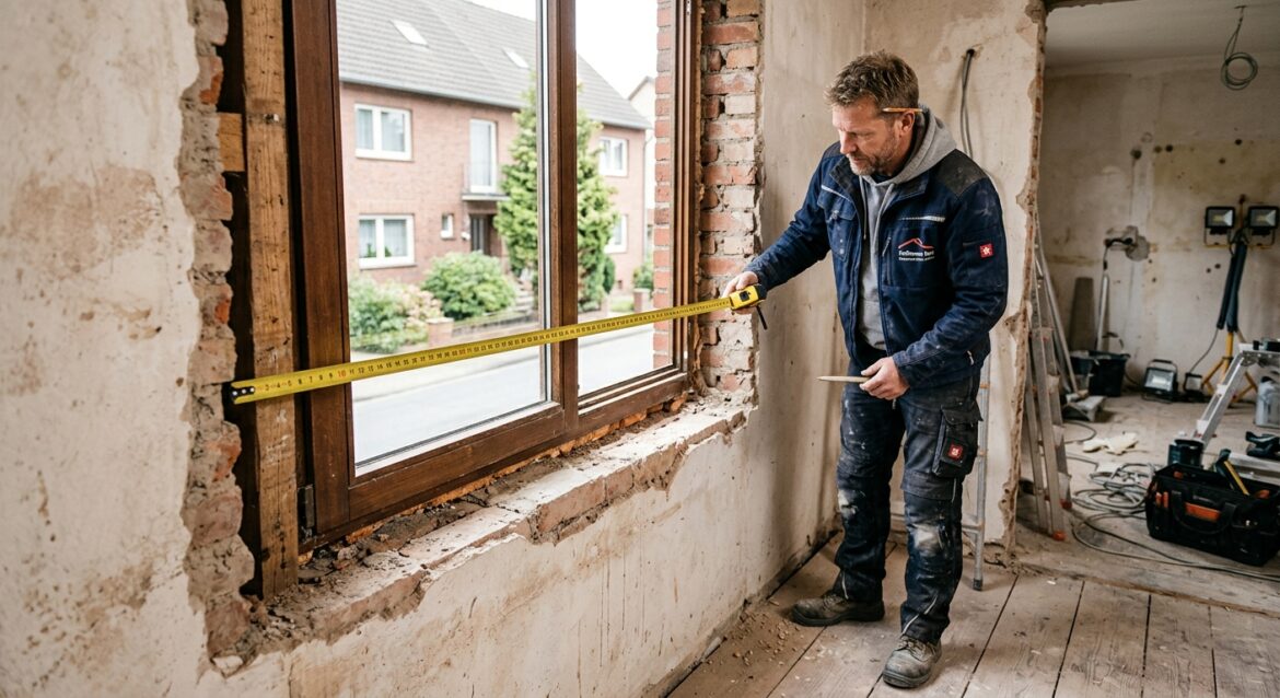 Kellerfenster Maße messen – Rohbaumaß korrekt ermitteln beim Fenstertausch