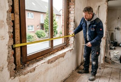 Kellerfenster Maße messen – Rohbaumaß korrekt ermitteln beim Fenstertausch
